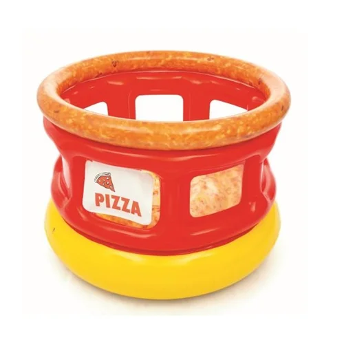 تشک جامپینگ بادی حفاظ دار کودک با طرح پیتزا